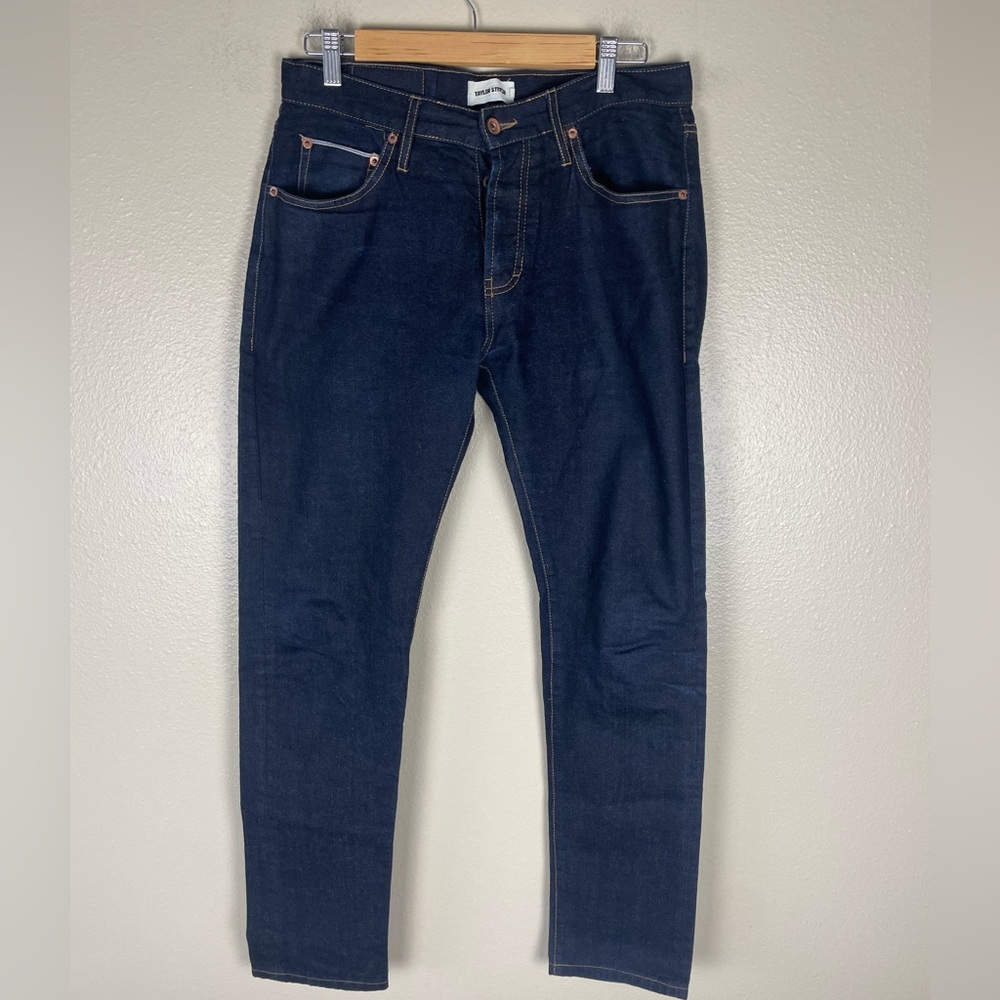 Taylor Stitch Raw Denim Jeans slim fit Selvedge pants MENS SIZE 31